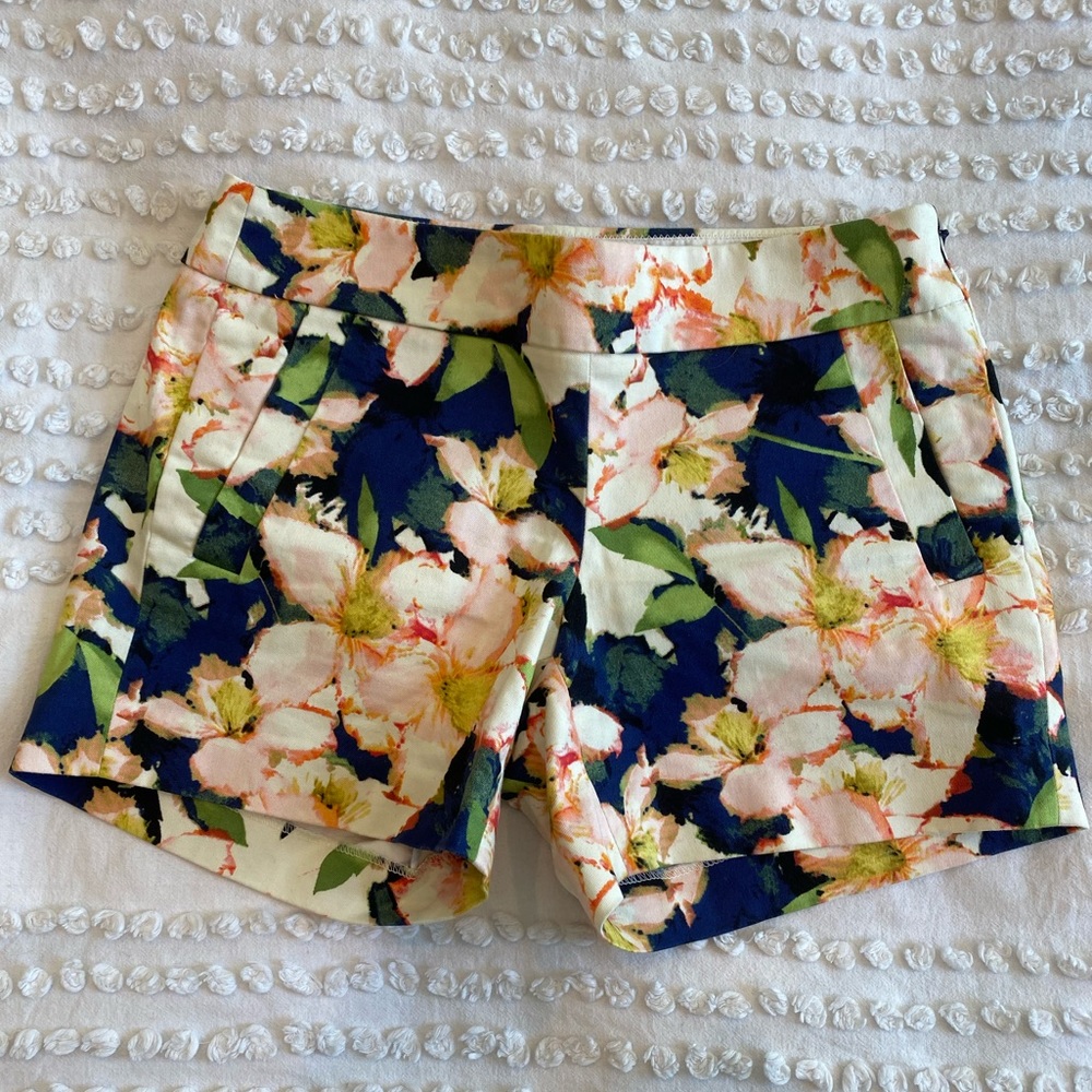 J.Crew shorts - floral (women’s size 0 stretch)